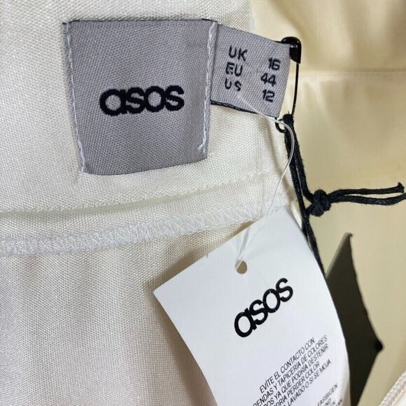 Asos Sequin Sleeveless Dress V-Neck Cut Out Back Fairy Coquette Feminine NWT - Picture 8 of 10